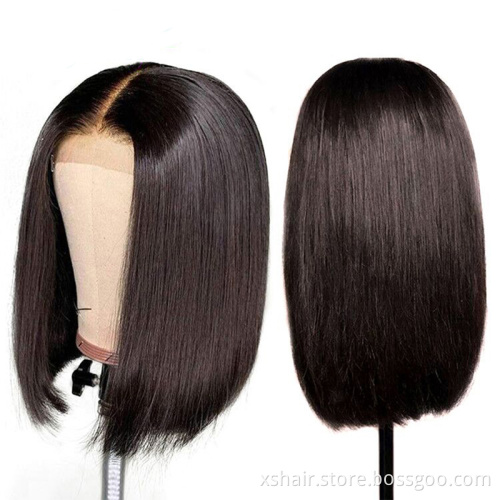 New Lace Front Grade 12A 26 Inch Straight Human Ombre Colored Bob Brazilian Hair Virgin Brazilian Wig